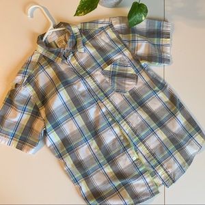 Faded Glory Boys XL short sleeve button up shirt